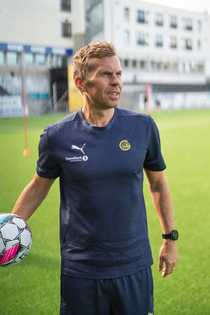 Stian Theting under første trening etter sommerferien. Foto: Vilde Hiller Rasmussen.