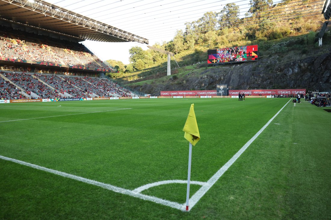 Braga stadion her fra en landskamp mellom Portugal og Spania i UEFA Nations League september 2022